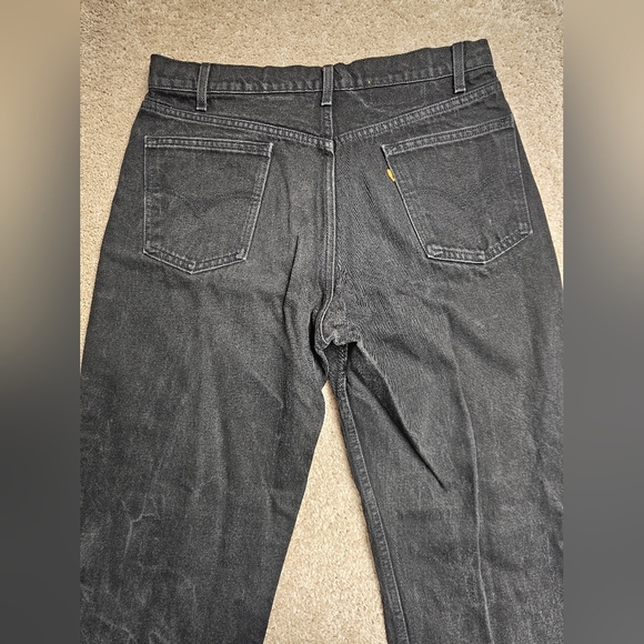 Levi’s 550 Relaxed Fit‎ Orange Tab Black Jeans High Rise Made in USA Size 36 - Picture 5 of 6